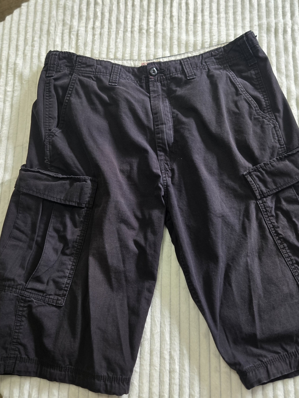 Levi's Black Carrier Cargo Shorts Two Horse Brand 34W
